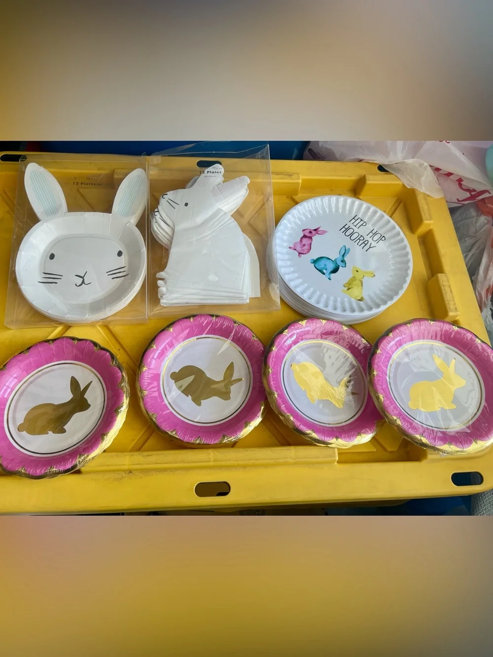 Cute Easter Bunny Plates and napkins